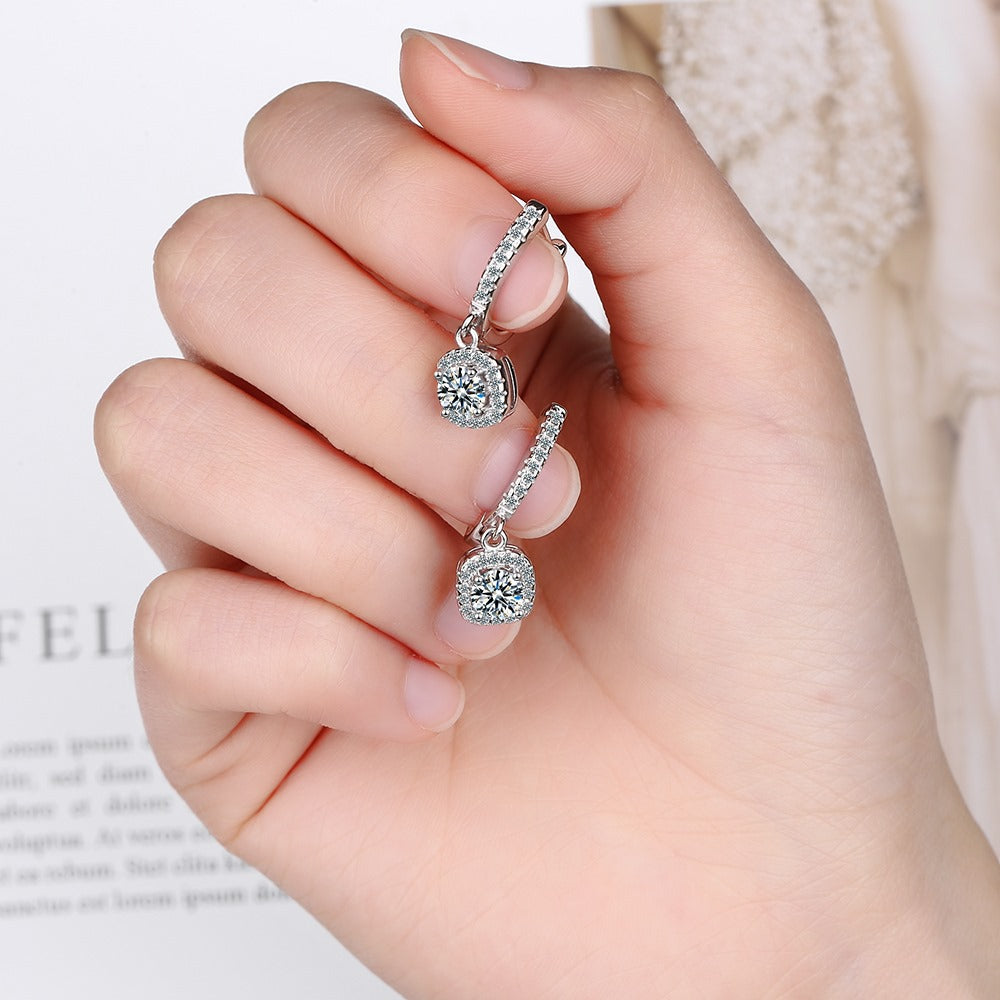 Moissanite Küpe